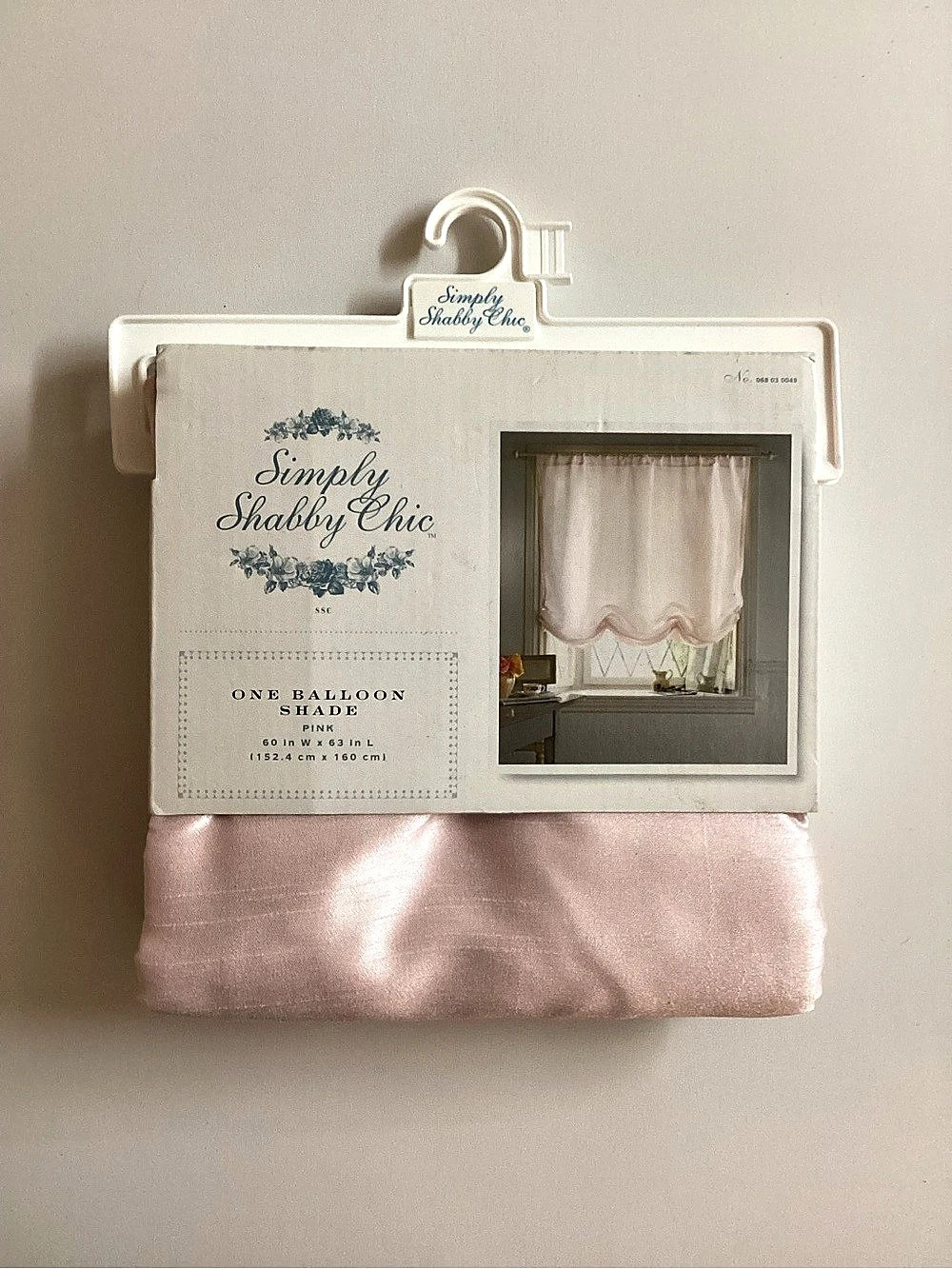 NWT Simply Shabby Chick One Ballon Shade Pink60”W X63”L Rachel Ashwell Courts in